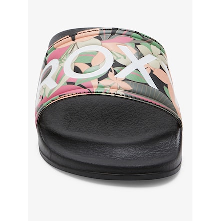 Pantofle Roxy Slippy II black/pink/soft lime 2024 - 3