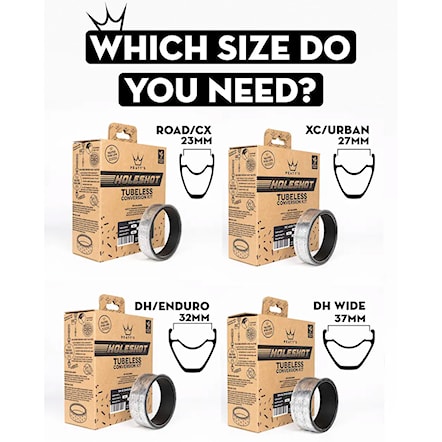 Páska do ráfika Peaty's Holeshot Rim Tape 23 MM - 10 M black - 4