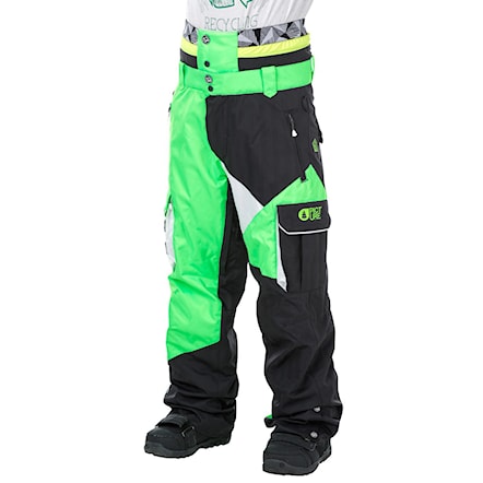 Snowboard Pants Picture Styler neon green/black/white 2017 - 1