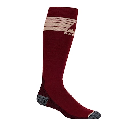 Snowboard Socks Burton Emblem Midweight deep red 2025 - 1