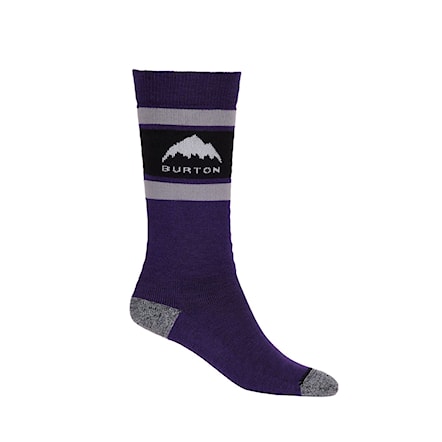 Snowboard Socks Burton Kids Weekend Midweight 2Pk imperial purple 2025 - 3