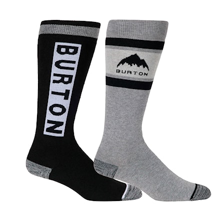 Snowboard Socks Burton Wms Weekend Midweight 2Pk true black 2025 - 1