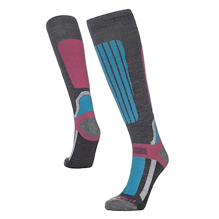 Snowboard Socks Gravity Bonnie teal/pink 2019 - 1