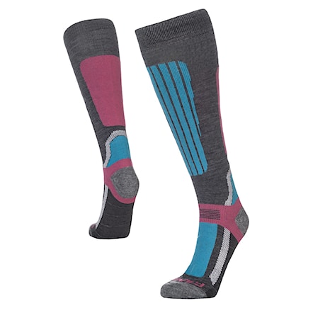 Snowboard Socks Gravity Bonnie teal/pink 2018 - 1