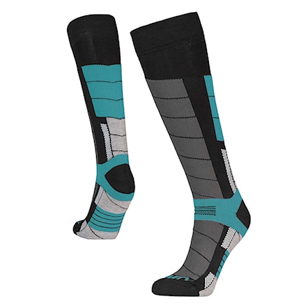 Snowboard Socks Gravity Nico black/teal 2020 - 1