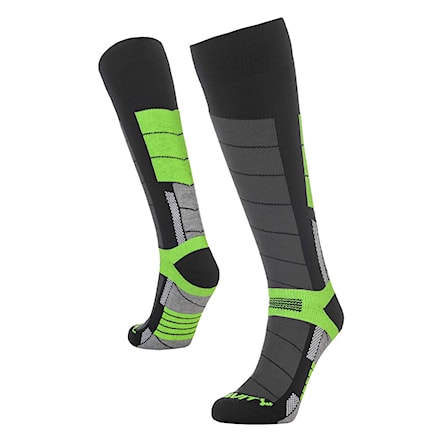 Snowboard Socks Gravity Rush black/lime 2019 - 1