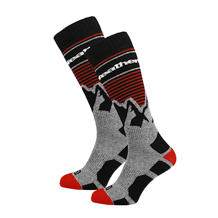 Snowboard Socks Horsefeathers Arlo Thermolite red 2023 - 1