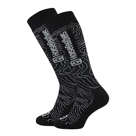 Snowboard Socks Horsefeathers Ayden black contour 2018 - 1