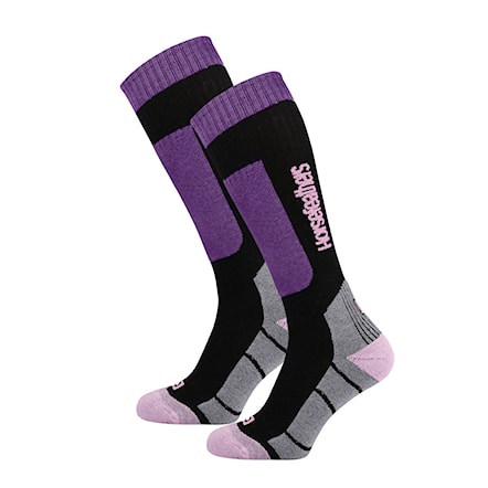 Snowboard Socks Horsefeathers Camoila Thermolite violet 2023 - 1
