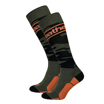 Snowboard Socks Horsefeathers Enver burnt olive 2025 - 1