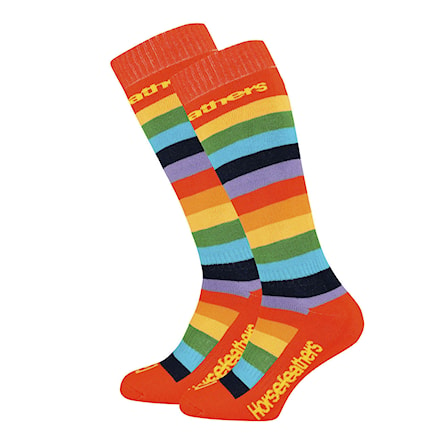 Snowboard Socks Horsefeathers Felicia rainbow 2022 - 1
