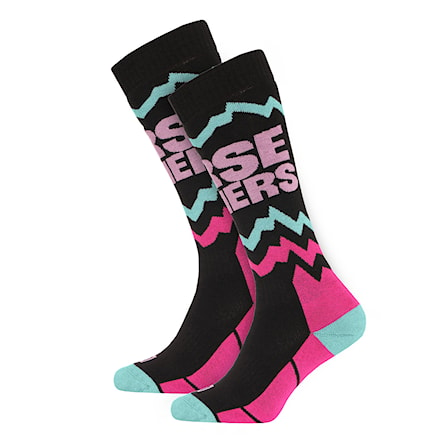 Snowboard Socks Horsefeathers Mitzi Youth black/rose 2025 - 1