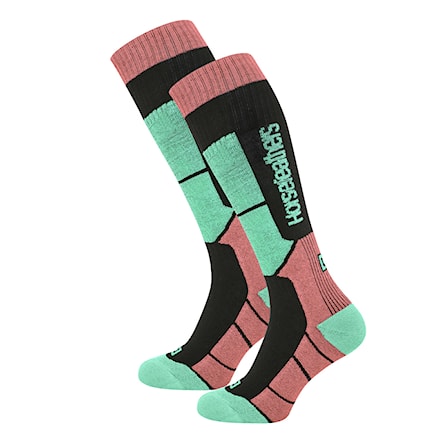 Snowboard Socks Horsefeathers Totia Thermolite turquoise 2024 - 1