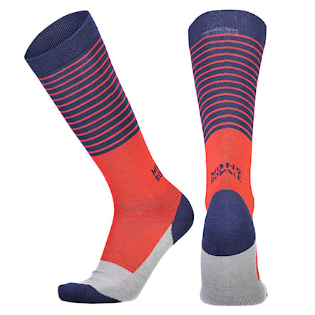 Snowboard Socks Mons Royale Lift Access Sock navy/grey/bright red 2019 - 1