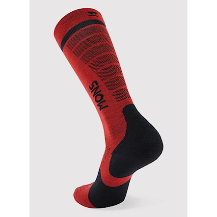 Snowboard Socks Mons Royale Pro Lite Merino Snow retro red 2024 - 2