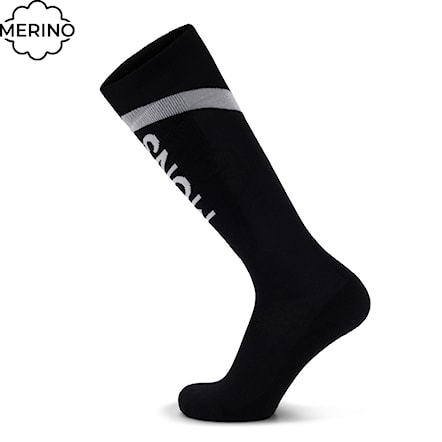Snowboard Socks Mons Royale Ultra Cushion Merino Snow black 2024 - 1