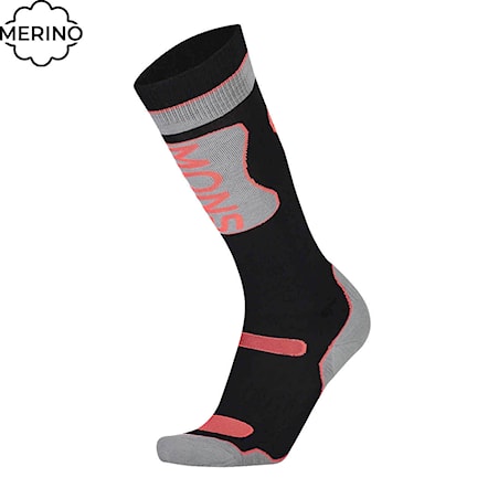 Snowboard Socks Mons Royale Wms Pro Lite Tech black/neon 2021 - 1