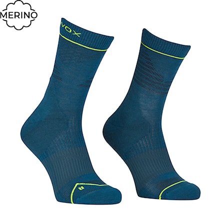 Snowboard Socks ORTOVOX Alpine Pro Comp Mid petrol blue 2024 - 1