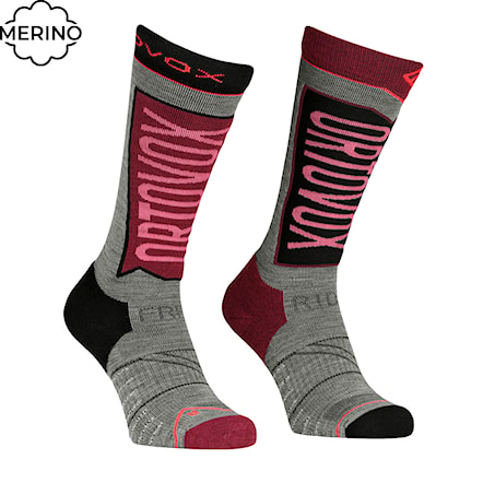 Snowboard Socks ORTOVOX Free Ride Long Socks Women's mountain rose 2025 - 1