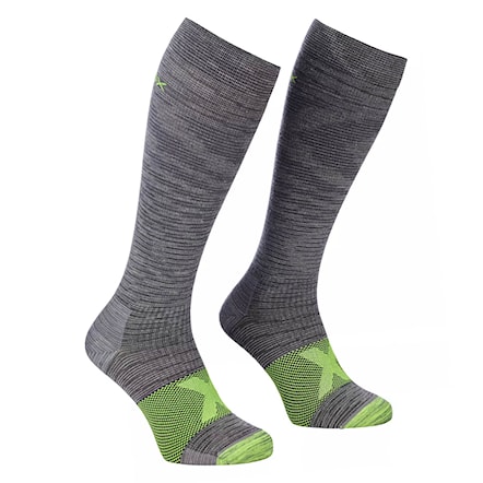 Snowboard Socks ORTOVOX Tour Compression Long grey blend 2022 - 1