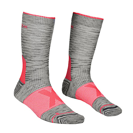 Snowboard Socks ORTOVOX Wms Alpinist Mid Socks grey blend 2020 - 1