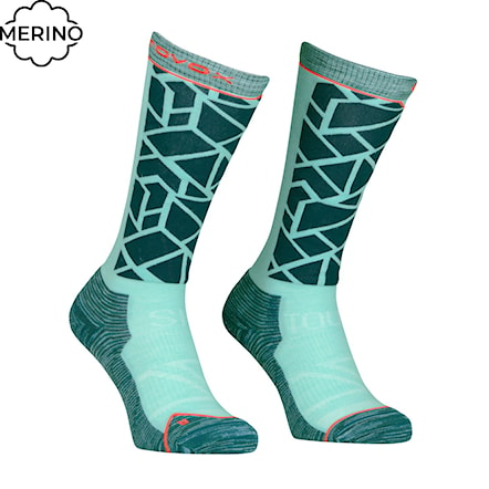 Snowboard Socks ORTOVOX Wms Ski Tour Comp Long dark pacific 2025 - 1