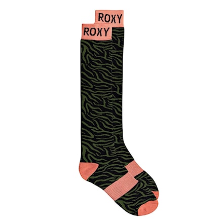 Snowboard Socks Roxy Misty bronze green 2021 - 1