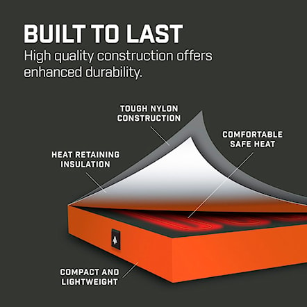 Podsedák THAW Heated Seatpad w/o battery grey/orange - 4