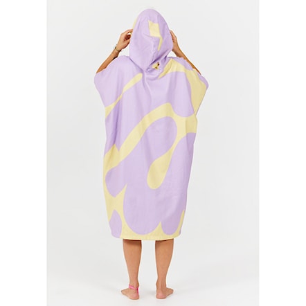 Poncho After Splash yellow lila - 2
