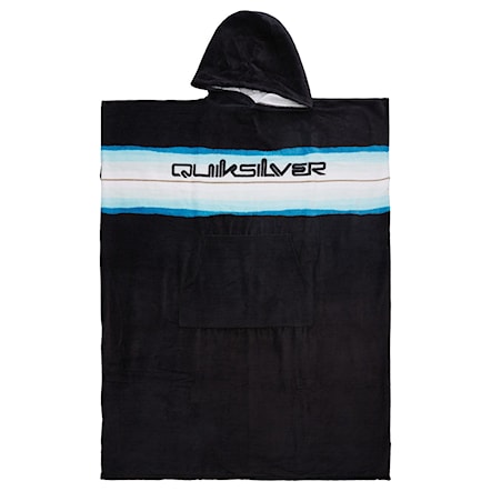 Pončo Quiksilver Hoody Towel black/blue - 1