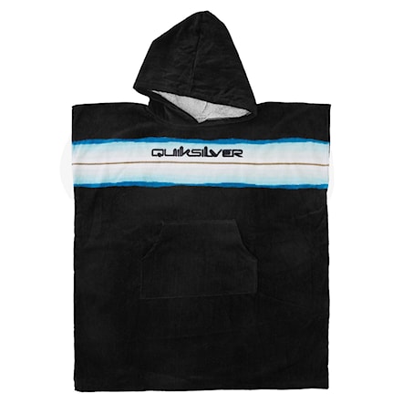 Poncho Quiksilver Youth Hoody Towel black/blue - 1