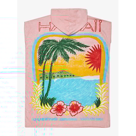 Ponczo Roxy Atlas Hoodie pink carnation - 3