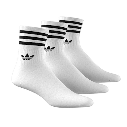 Ponožky Adidas Mid-Cut Crew white/black 2019 - 1
