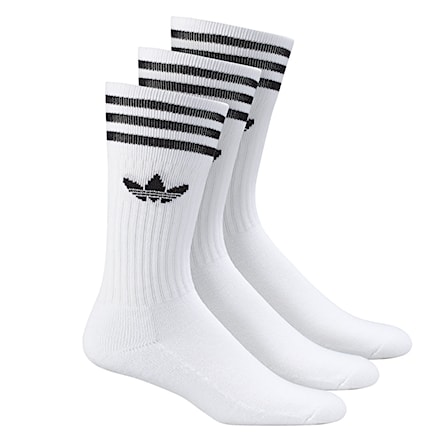 Ponožky Adidas Solid Crew white/black 2019 - 1
