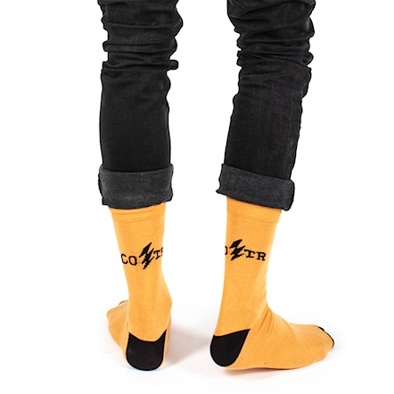 Socks Cult of the Road Bolt Socks yellow 2019 - 1