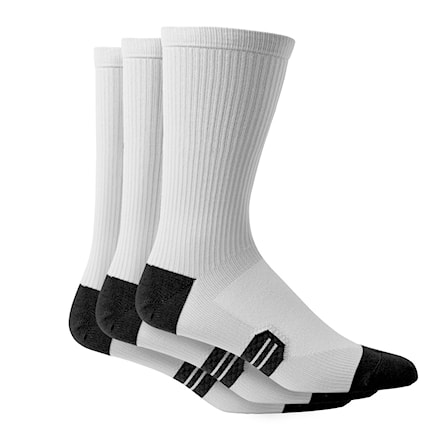 Ponožky Fox Level Up Crew Sock 3 Pack white 2023 - 1