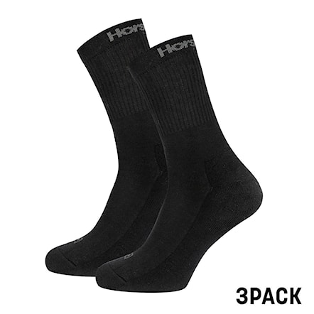 Ponožky Horsefeathers Delete 3-Pack black 2024 - 2