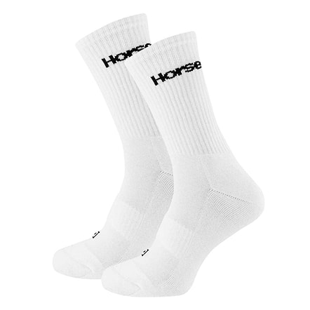 Ponožky Horsefeathers Delete Premium white 2019 - 1