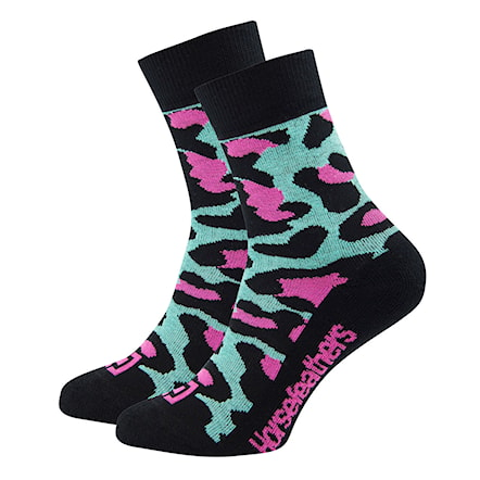Socks Horsefeathers Leopard bluebird 2020 - 1