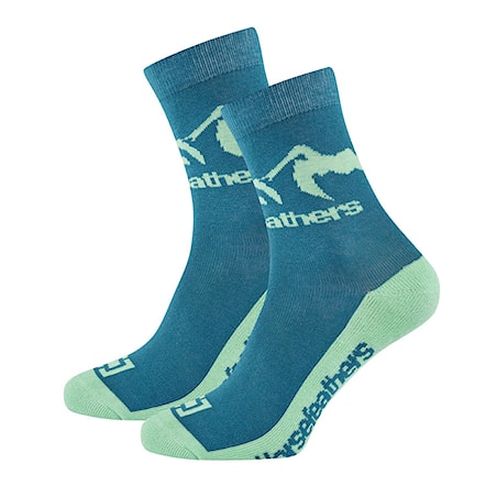 Ponožky Horsefeathers Monta caribbean blue 2019 - 1