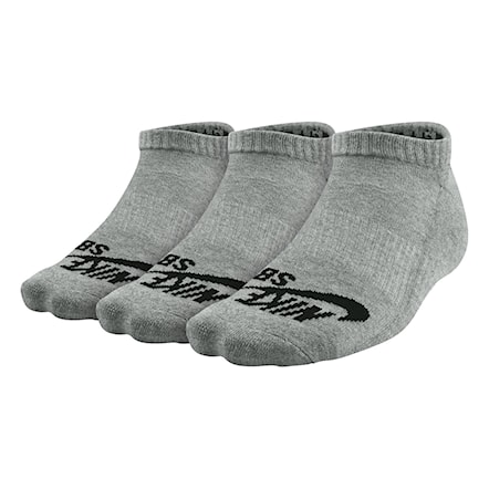 Socks Nike SB No Show dk grey heather/black 2017 - 1