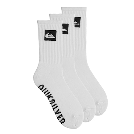 Ponožky Quiksilver 3 Pack Crew white 2017 - 1