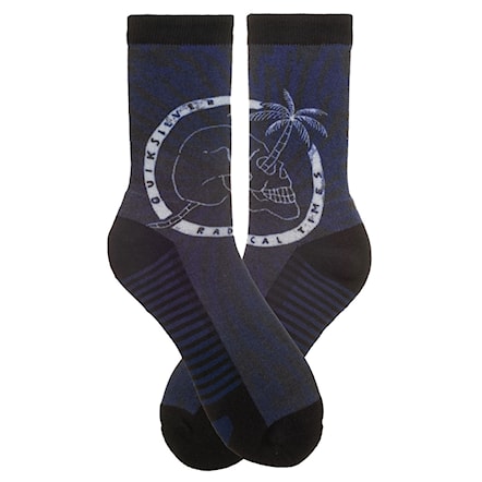 Ponožky Quiksilver Printed High Socks dark denim 2017 - 1