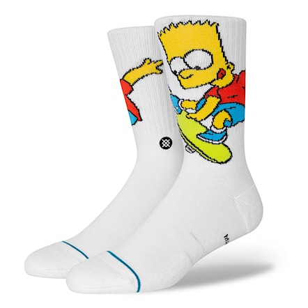 Socks Stance Bart Simpson white 2022 - 1