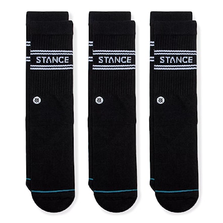 Ponožky Stance Basic 3 Pack Crew black 2024 - 1
