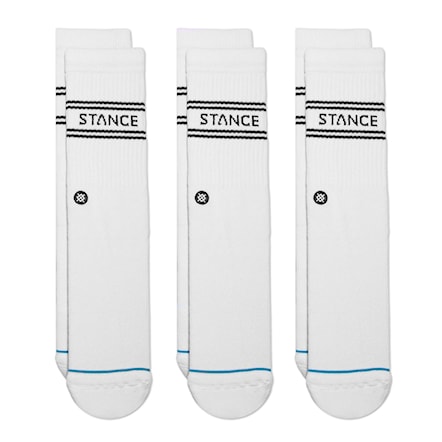 Ponožky Stance Basic 3 Pack Crew white 2024 - 1