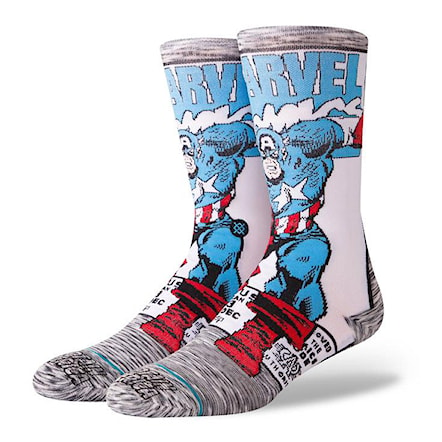 Ponožky Stance Captain America Comic grey 2018 - 1