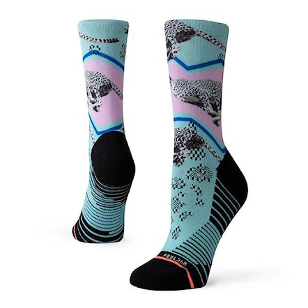 Ponožky Stance Cheetah Blur Crew aqua 2019 - 1