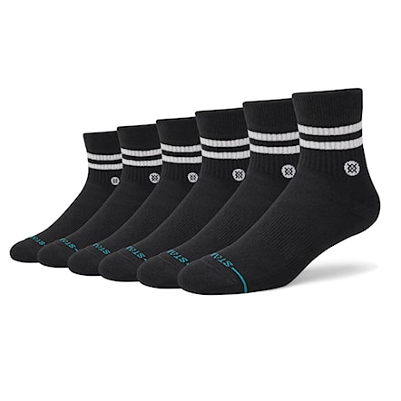 Socks Stance Core Quarter 6 Pack black - 1