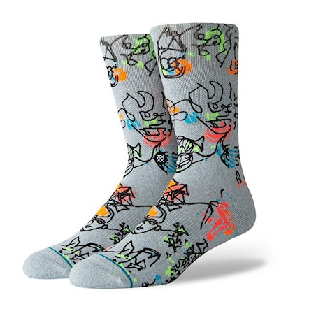 Socks Stance Electric Slide heather grey 2019 - 1